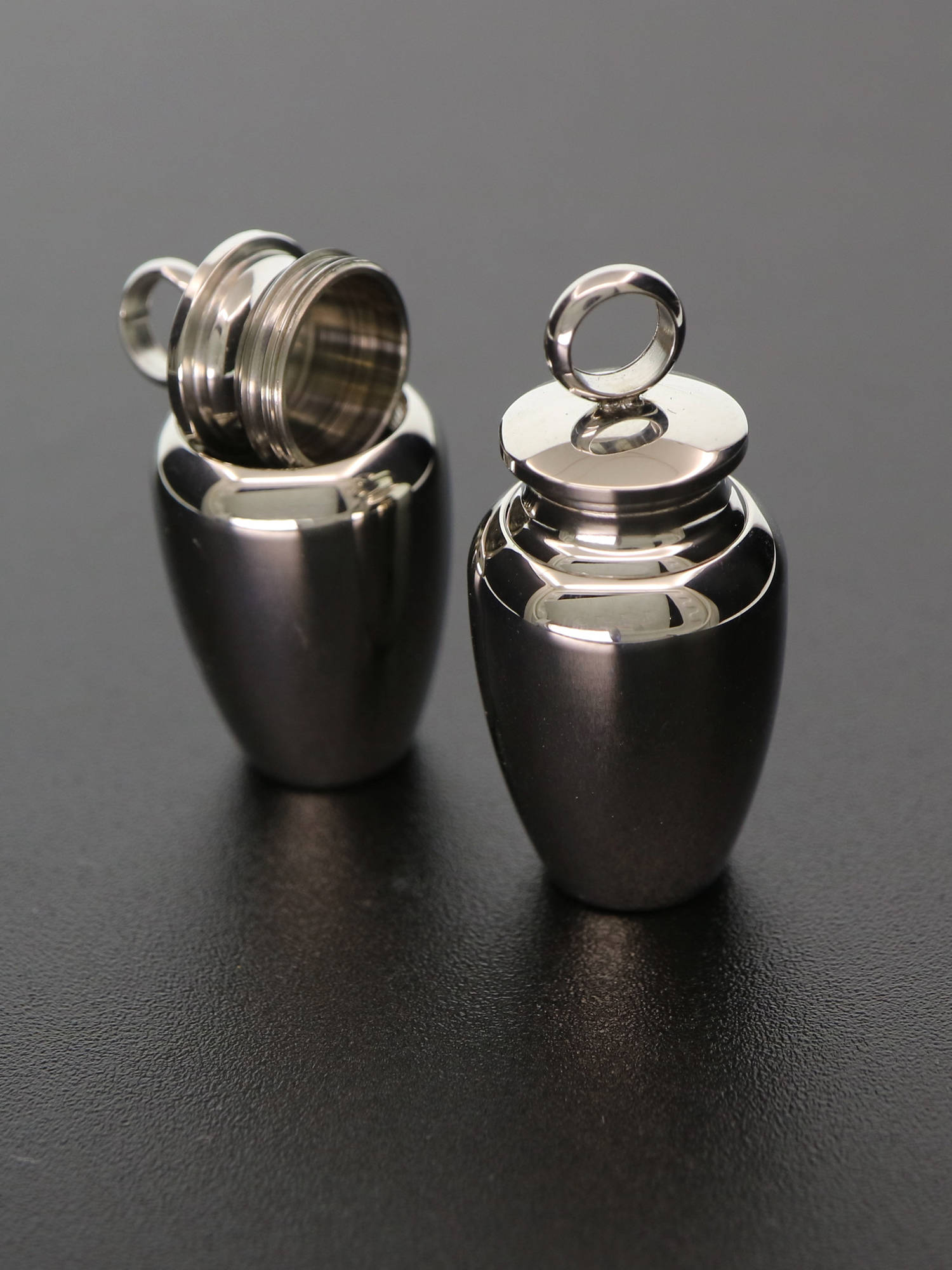 1Pcs 16x34MM blank stainless steel cremation bottle perfume holder ash wish vial pendant canister memorial gift name engraving 1190011 - Click Image to Close